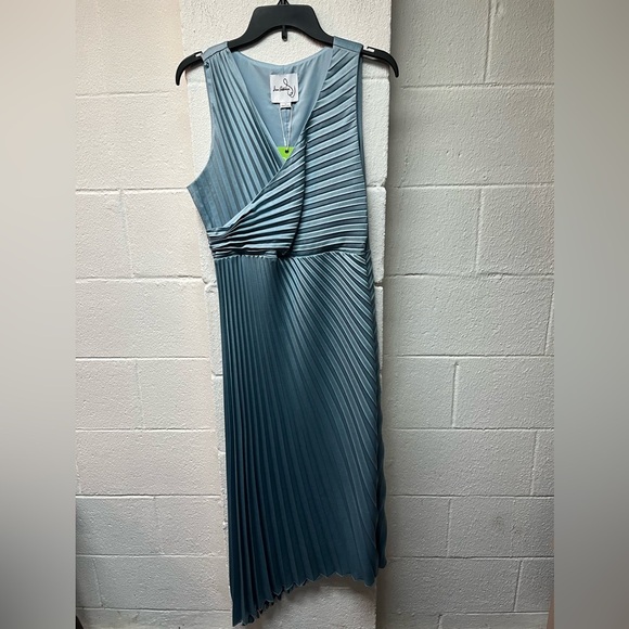 Sam Edelman Blue Asymmetrical Sheath Dress Cocktail - Picture 1 of 5